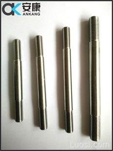 不銹鋼雙頭螺栓/螺絲絲桿牙棒M16 10-5000mm來圖定制，交期快——江蘇興化市安康金屬制品廠供應
